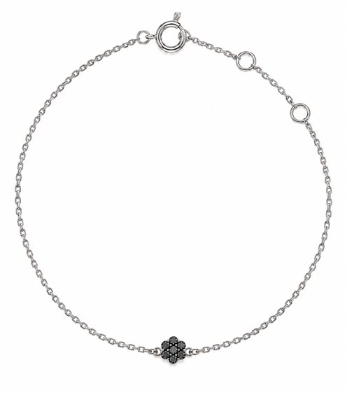 Bracciale Crivelli Donna in Oro bianco Diamante Black 0.11 Ct 370-XB1842 - 370-XB1842